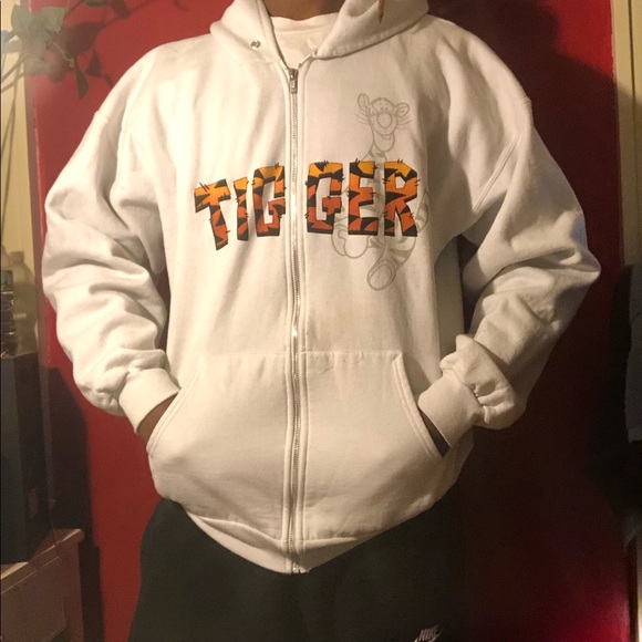 tigger zip up hoodie